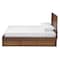 Baxton Studio Raurey Modern Walnut Finished Queen Size Storage Platform Bed 146-8199 - alternate 9